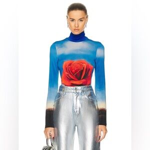 Paco Rabanne Red Rose Turtleneck